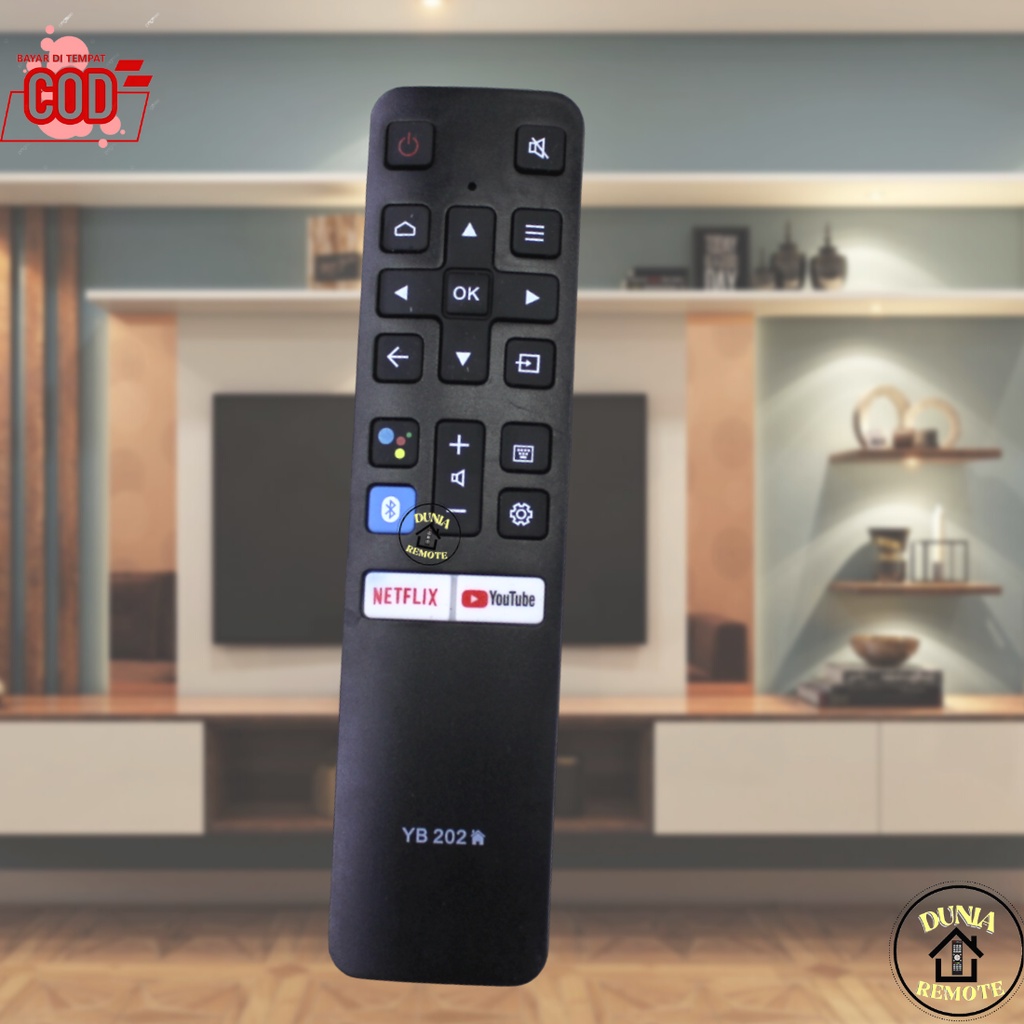 Remot Remot Tv Smart Android LED LCD Netflik Yotube Panasoni Yb-202