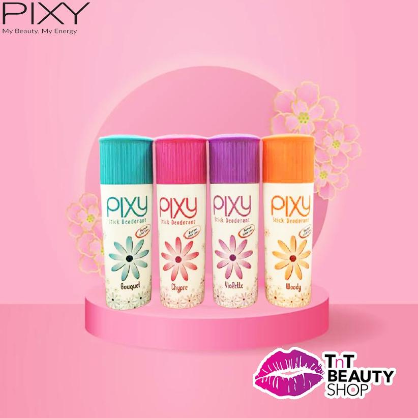 PRODUK TERPERCAYA  [Gratis Mini Gold] Pixy Stick Deodorant 34gr | Bouquet | Chypre | Violette | Wood