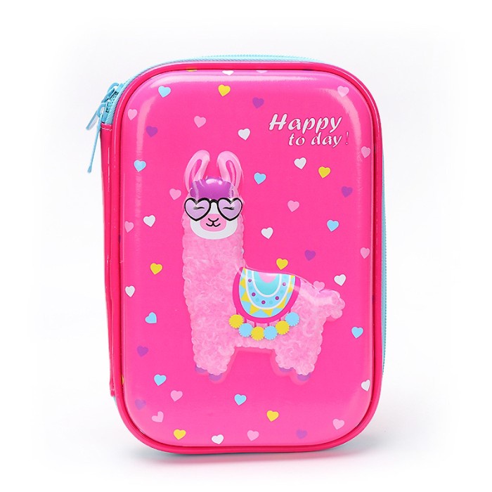 

kotak pensil aplaca/kotak pensil happy today/pen case mirip smiggle