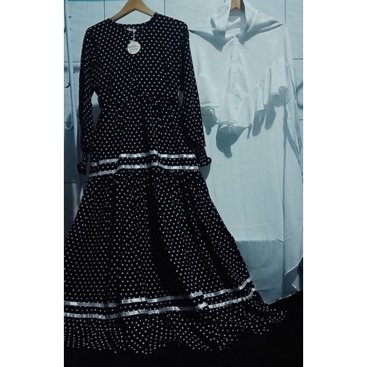 OGD syar'i premium set syar'i, gamis polkadot, Khimar polos
