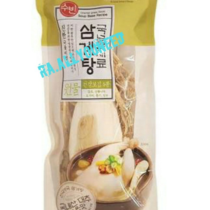 

Bumbu bahan /Rempah Samgyetang - Sup Ayam Ginseng Korea 70gr Import