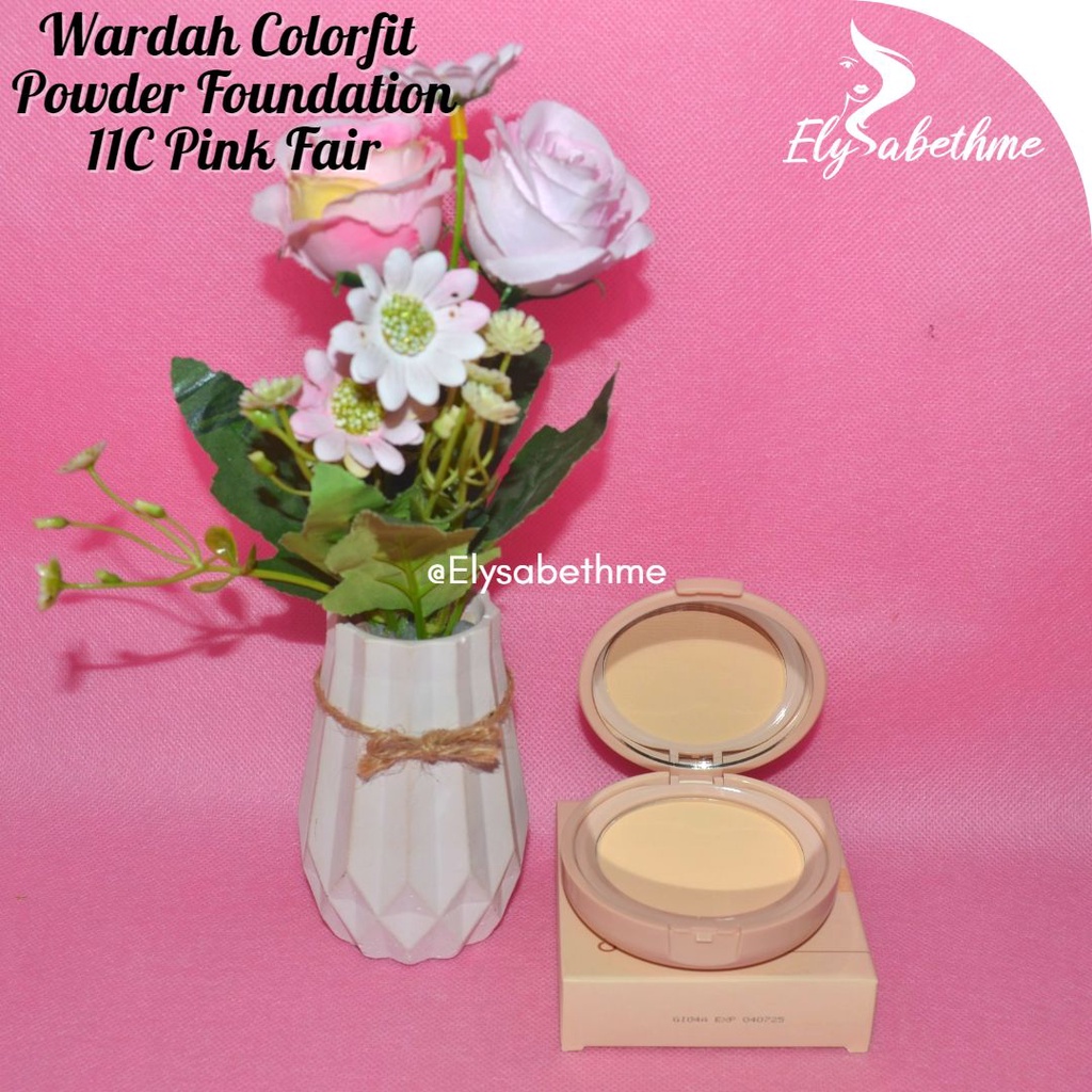 ✿ELYSABETHME✿ 🅆 🄰 🅁 🄳 🄰 🄷 Wardah Colorfit Velvet powder Foundation untuk alas bedak menutup jerawat komedo pori