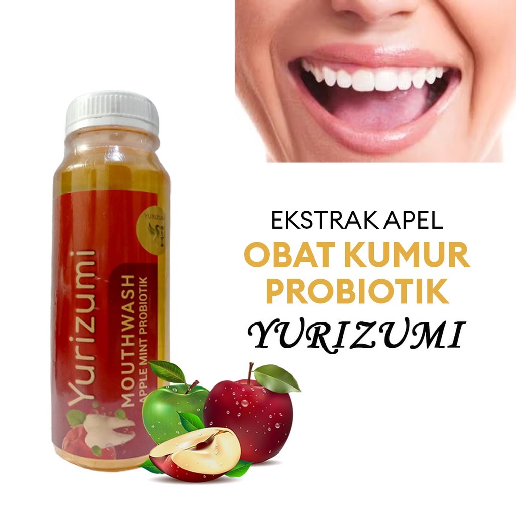 Hope Store - Yurizumi Apple Mint Obat Kumur Probiotik Fresh Mint Mouthwash Perontok Karang Gigi dan Plak