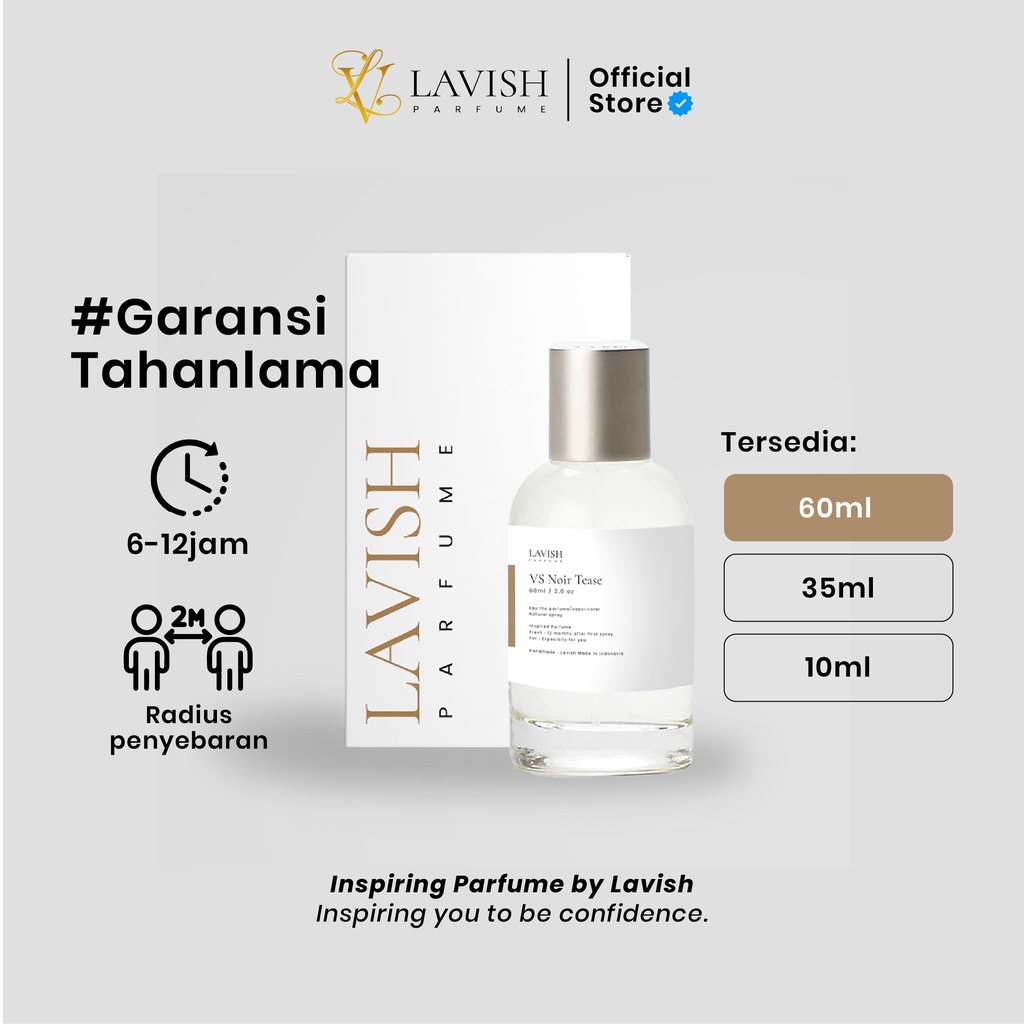 Lavish Parfum VS Noir Tease Best Seller Parfume Wanita