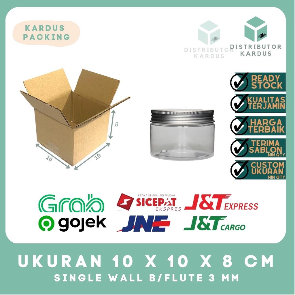 

Kardus Box Karton Packing 10x10x8 MURAH