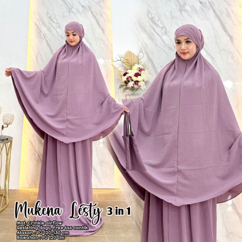 NEW MUKENA VIRAL MUKENA LESTY 3in1 MUKENA TERLARIS