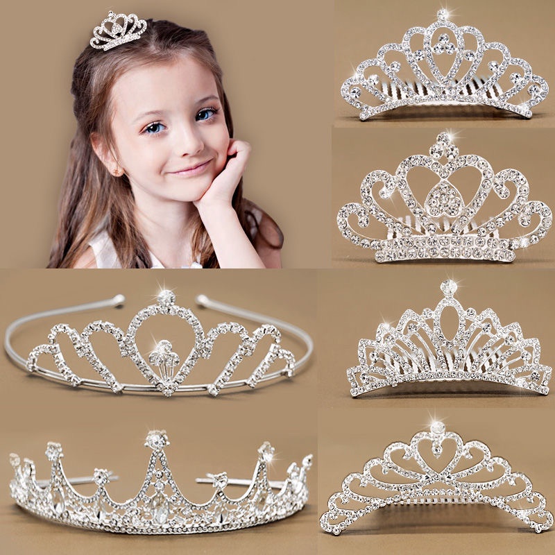 Tiara /  Mahkota Gaya Korea untuk Anak Perempuan PUTRI IMPORT Aksesoris Rambut/Bando