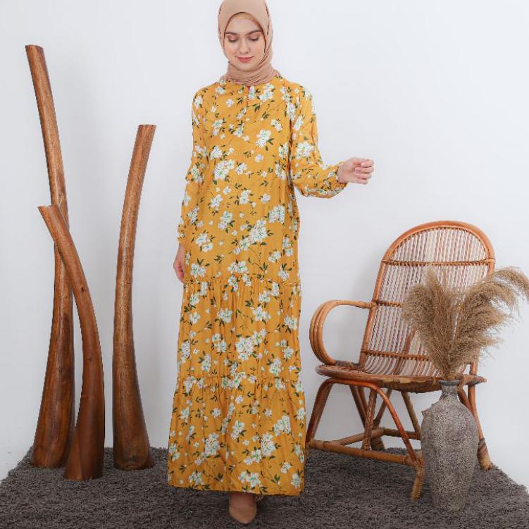 ❈ gamis busui panjang rok susun bali serut pinggang ✾