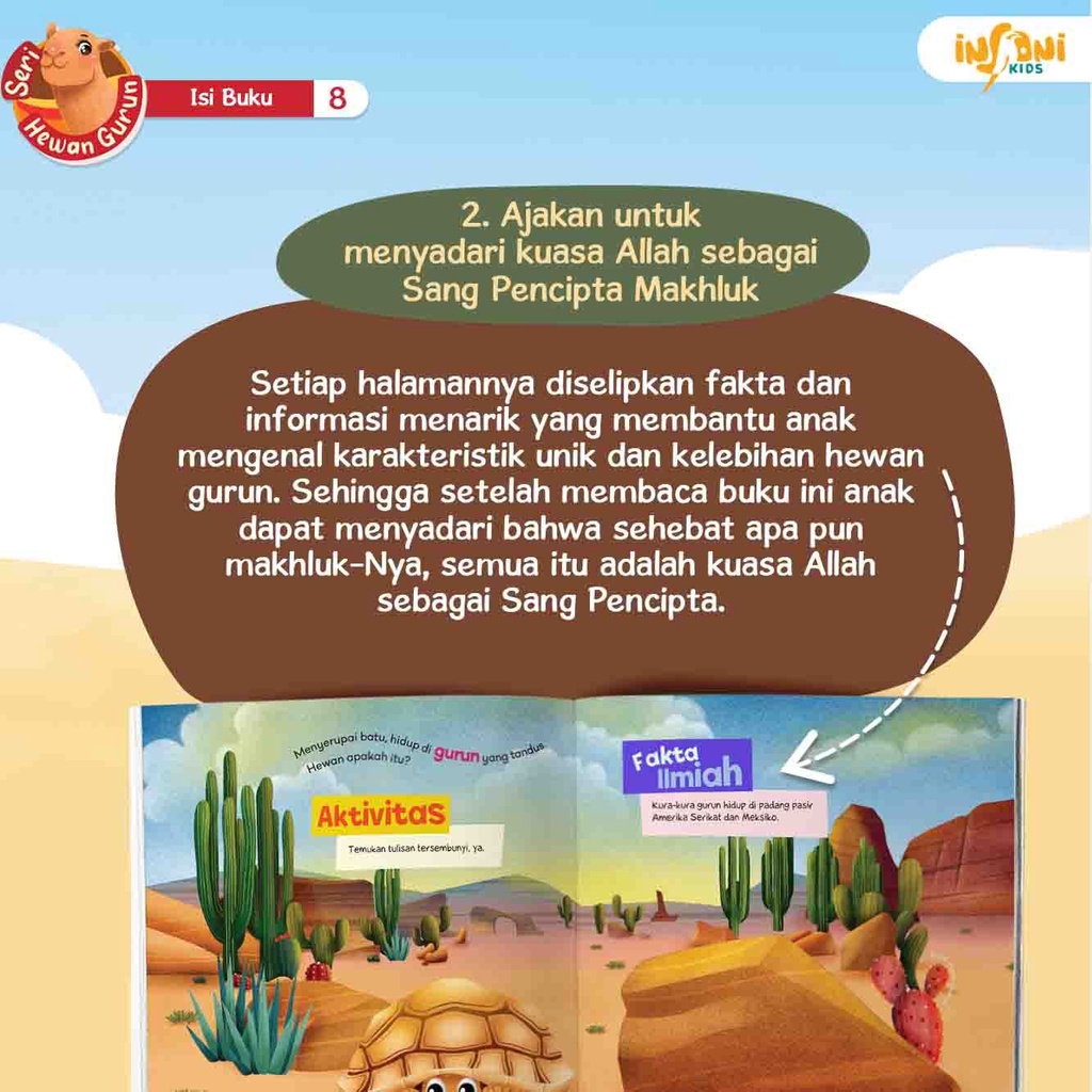 Buku Anak Muslim 1 Set Seri Hewan Gurun (Isi 3 Buku) - Gema Insani