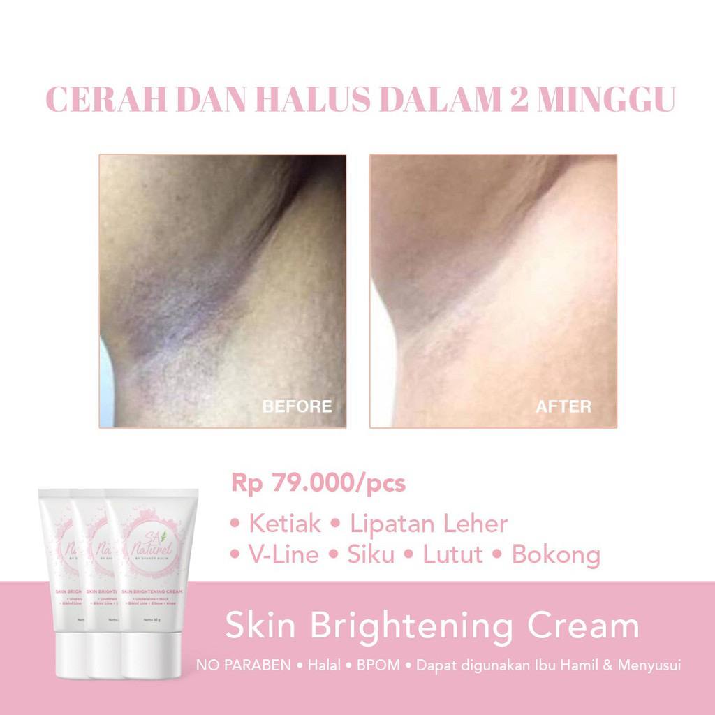 SA NATUREL BRIGHTENING UNDERARM CREAM BY Shandy aulia SANATUREL | Pemutih Ketiak