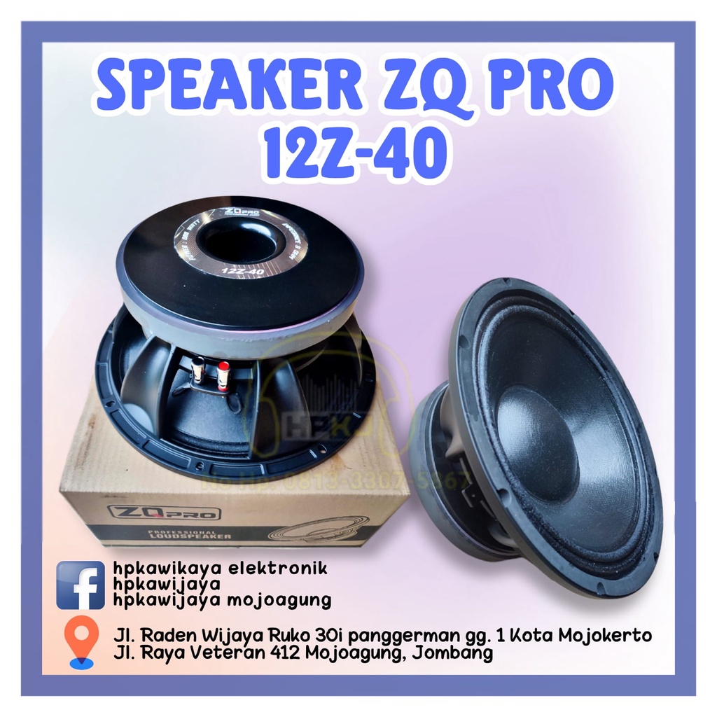 SPEAKER ZQ PRO 12" 12Z-40 speaker speker zqpro 12 inch 12z40