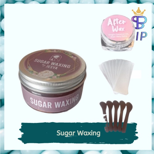 (Paket Lengkap) Sugar Waxing Premium + Serum VCO (After Wax) + Spatula + Kain Wax Paket Lengkap Waxing