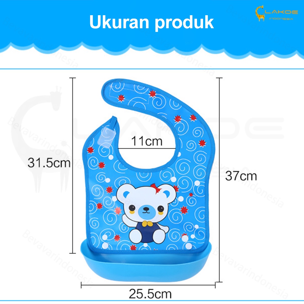 LAKOE celemek makan bayi EVA slaber bib bayi waterproof