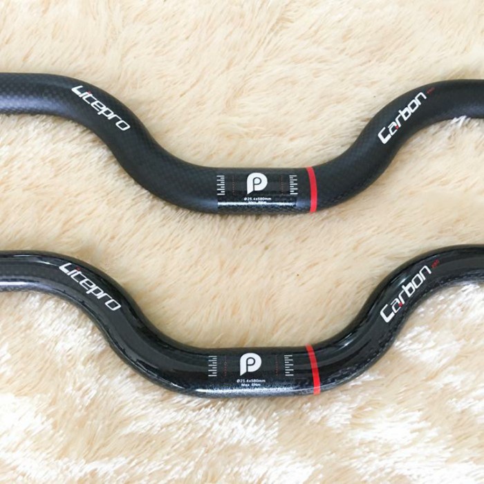 Handlebar Litepro Carbon Mid Rise setang stang for seli sepeda lipat