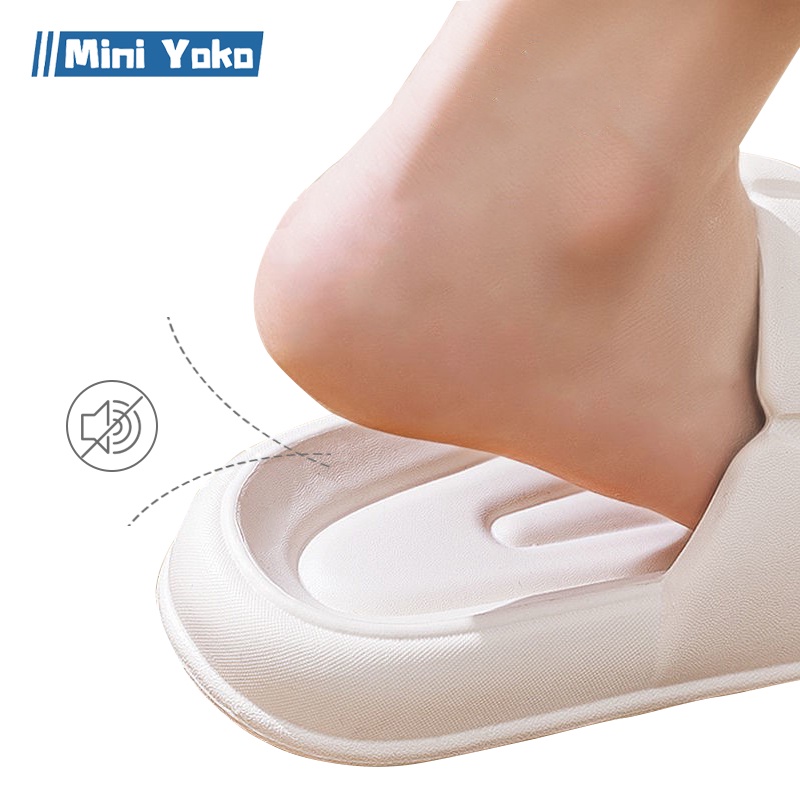 Mini Yoko Sendal wanita slop kekinian karet murah Sandal jelly wanita import korea terbaru Sandal Flat Rumah Empuk Anti Slip
