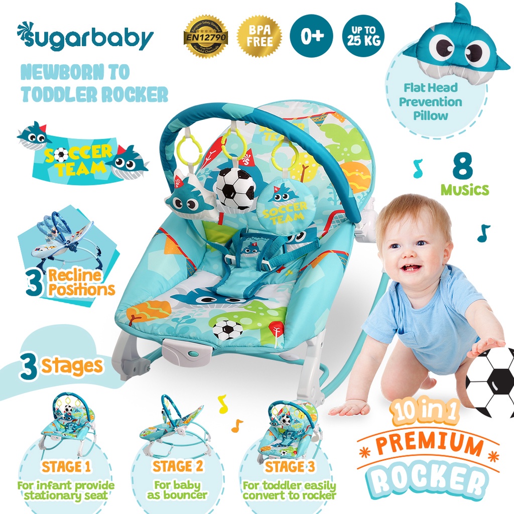 Sugar Baby New Premuim Bouncer 10 in 1 / Bouncer Bayi Premium Sugar Baby 10 in 1