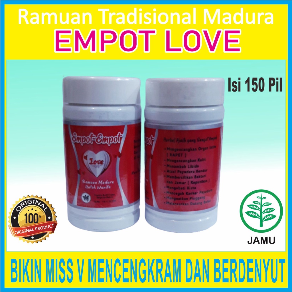 Jamu Herbal Pil Perawatan Miss V Empot Love Ramuan Asli Madura