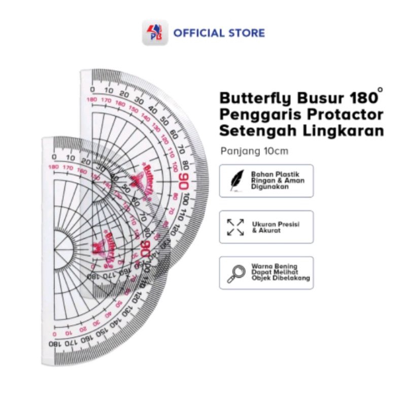 

Penggaris Busur Derajat / Penggaris Busur