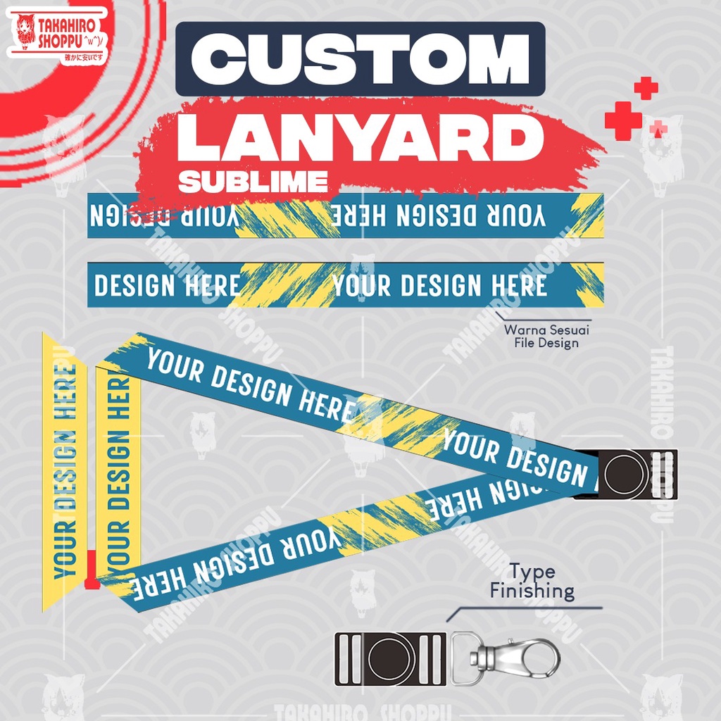 

CETAK TALI LANYARD FULL PRINT CUSTOM GAMBAR BEBAS