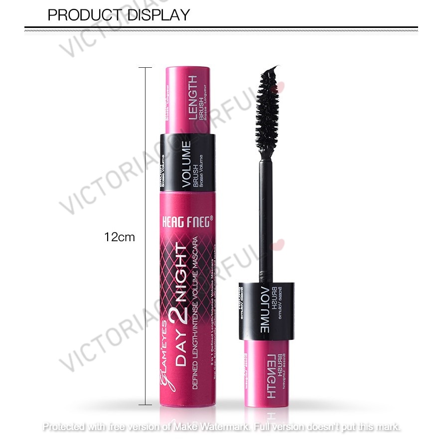 HENGFEI Waterproof Sweat-Proof Long-Lasting Thick Mascara No Blooming And Curling