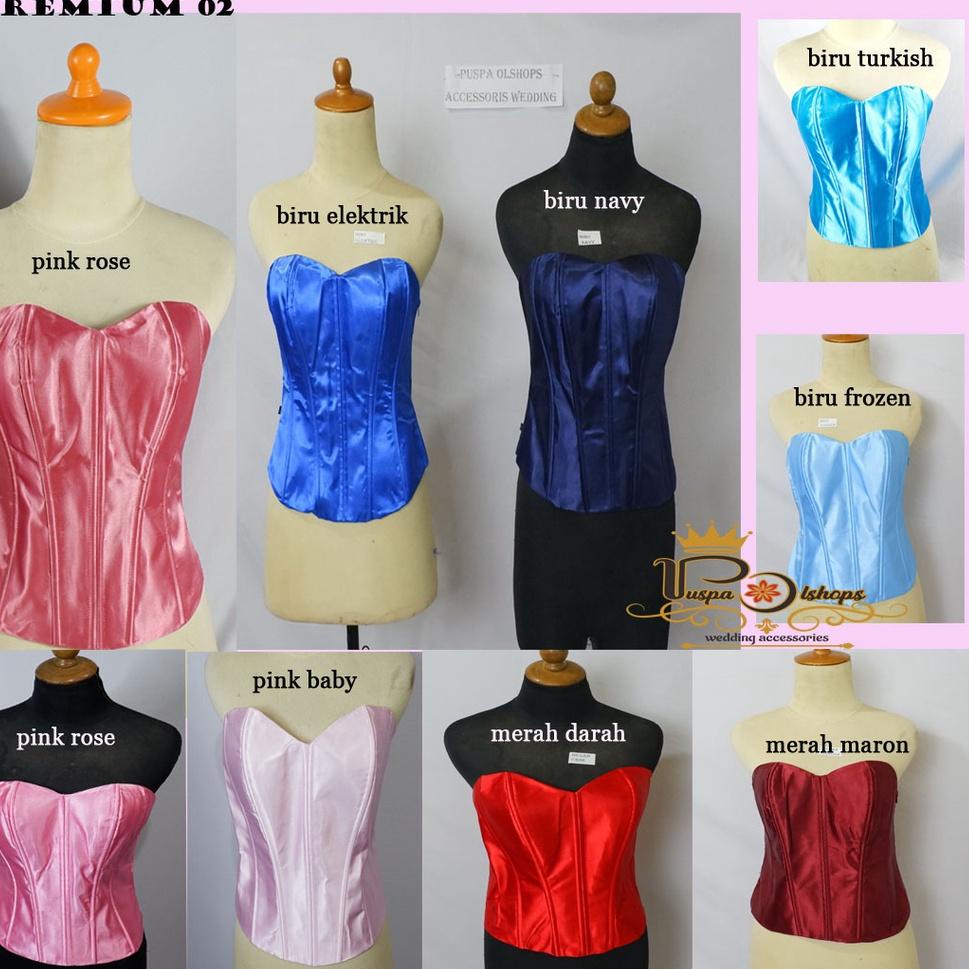 STOK TERBARU KAMISOL KEBAYA KAMISOL SATIN LONGTORSO TULANG 8