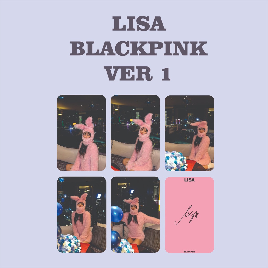 PHOTOCARD BLACKPINK JISOO JENNIE ROSE LISA