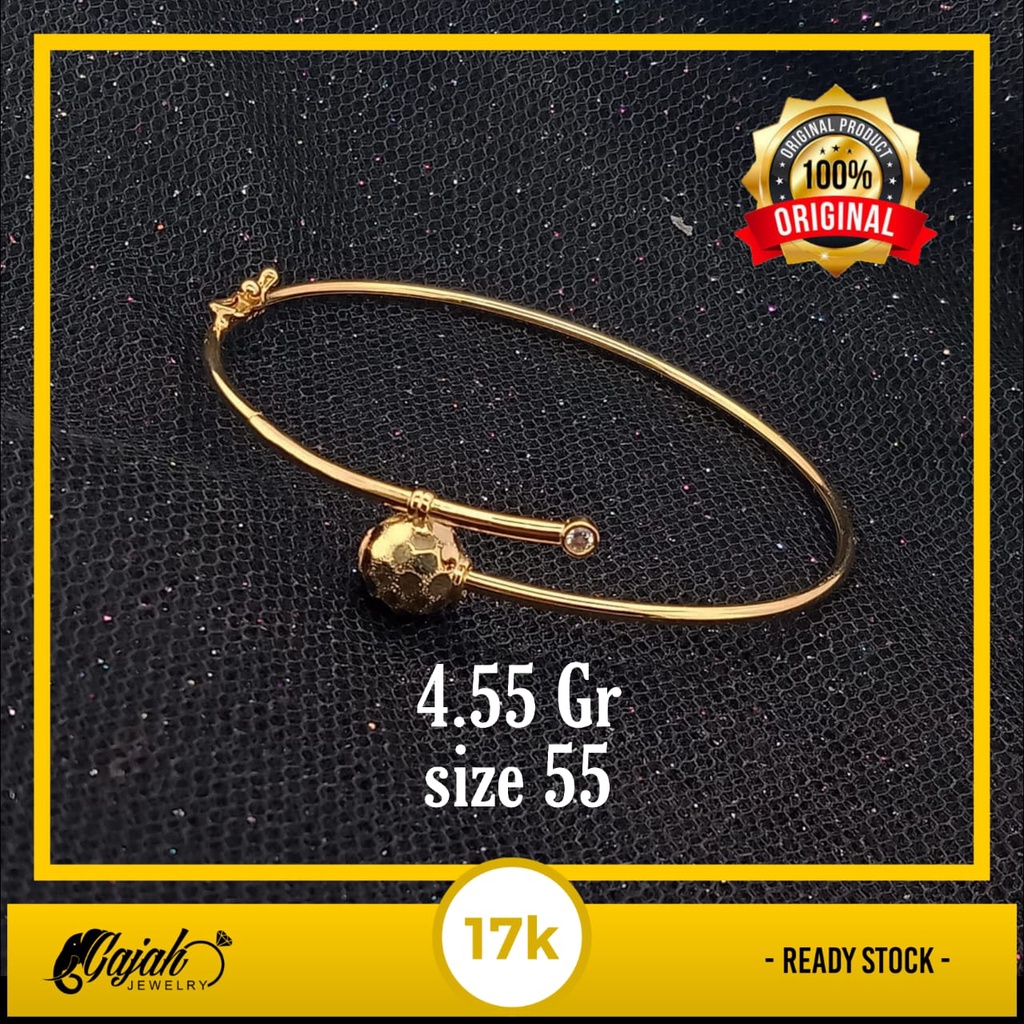 Gelang emas 17k - 4.55 gr kadar 750 - 4270