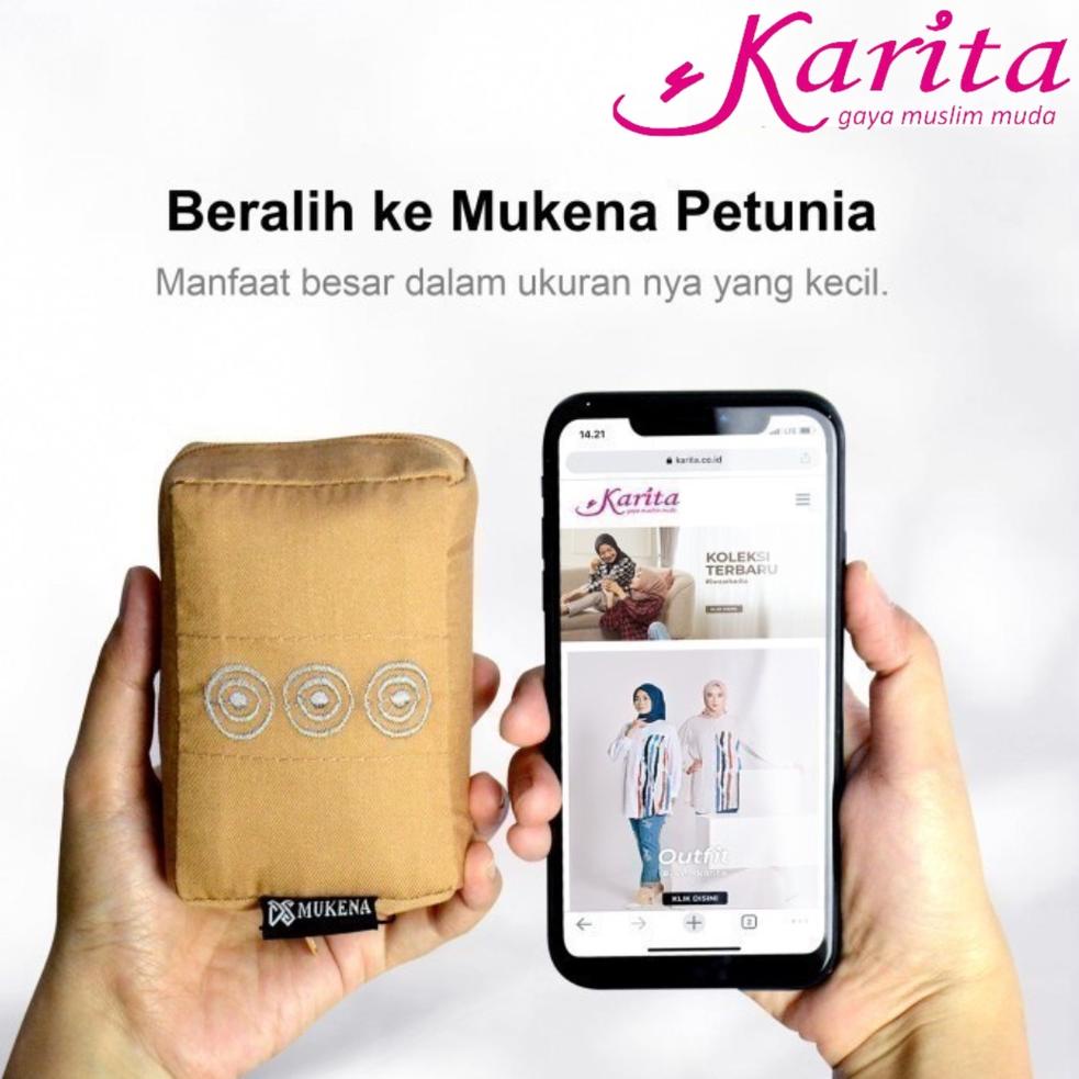 SPECIAL PRICE Karita - Petunia Mukena Mini Dewasa - Mukena Traveling Atas Bawah Rekor Muri