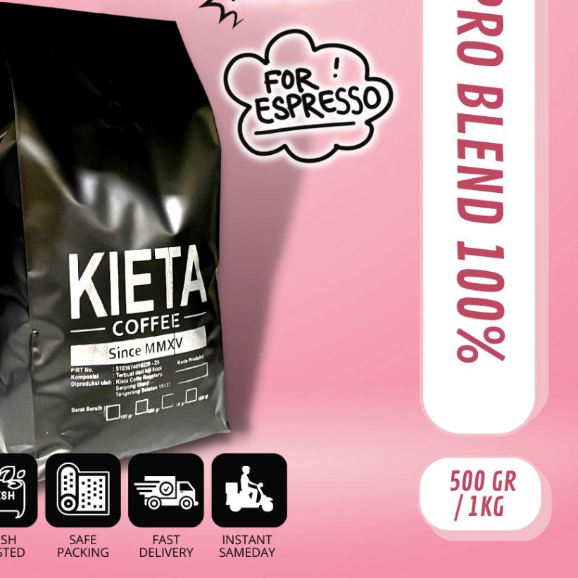 

℗ Biji Kopi 1kg Espresso Blend Arabika 100% ☃