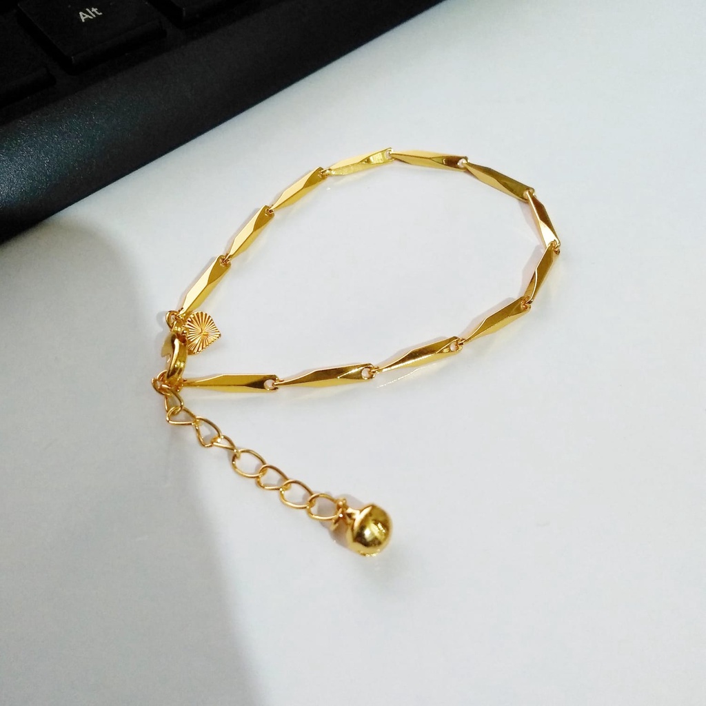 AV179 Grosir Gelang Tangan Dewasa Gelang Lapis Emas