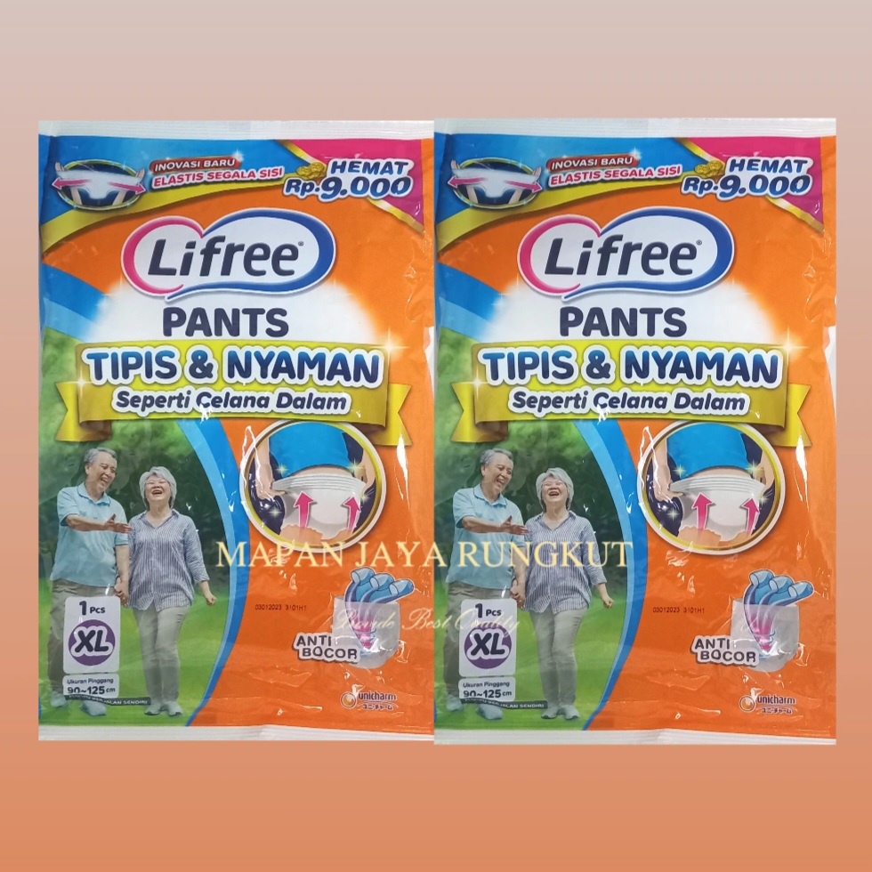 Lifree Popok Celana Dewasa M / L / XL ( 1 lusinan )