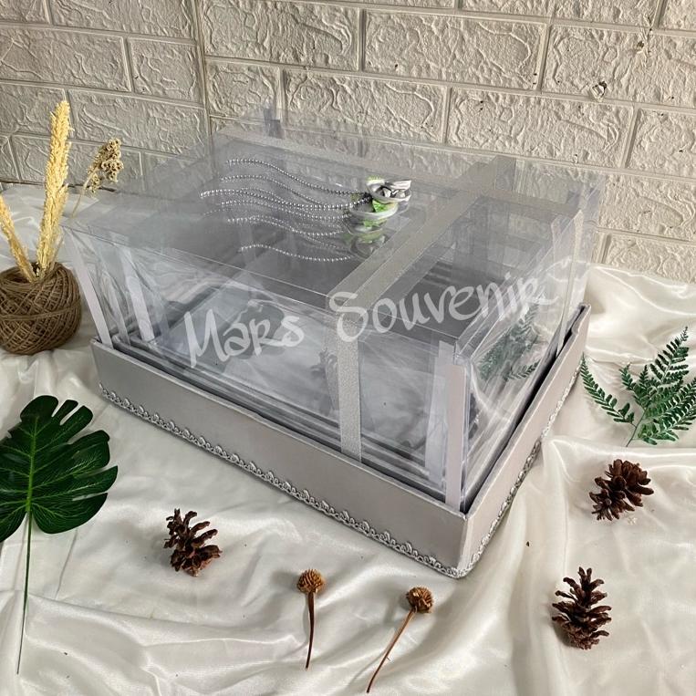 

➶ Box Kotak Seserahan Mika Pita 1 Set Isi 4 Box TERMURAH 85R