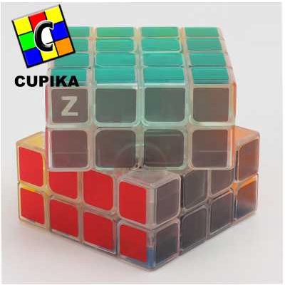 Rubik 4x4 4x4x4 ZCUBE Transparant mainan anak edukasi