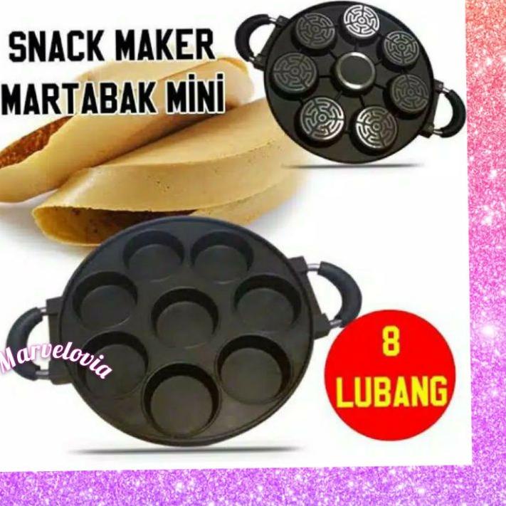 ➭ CETAKAN TEFLON 7 & 8 LUBANG DATAR MARTABAK MINI APEM ➵