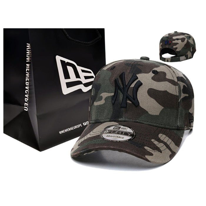 Terlaris Topi Camo Ny Baseball Mlb Army Cap Bordir Import