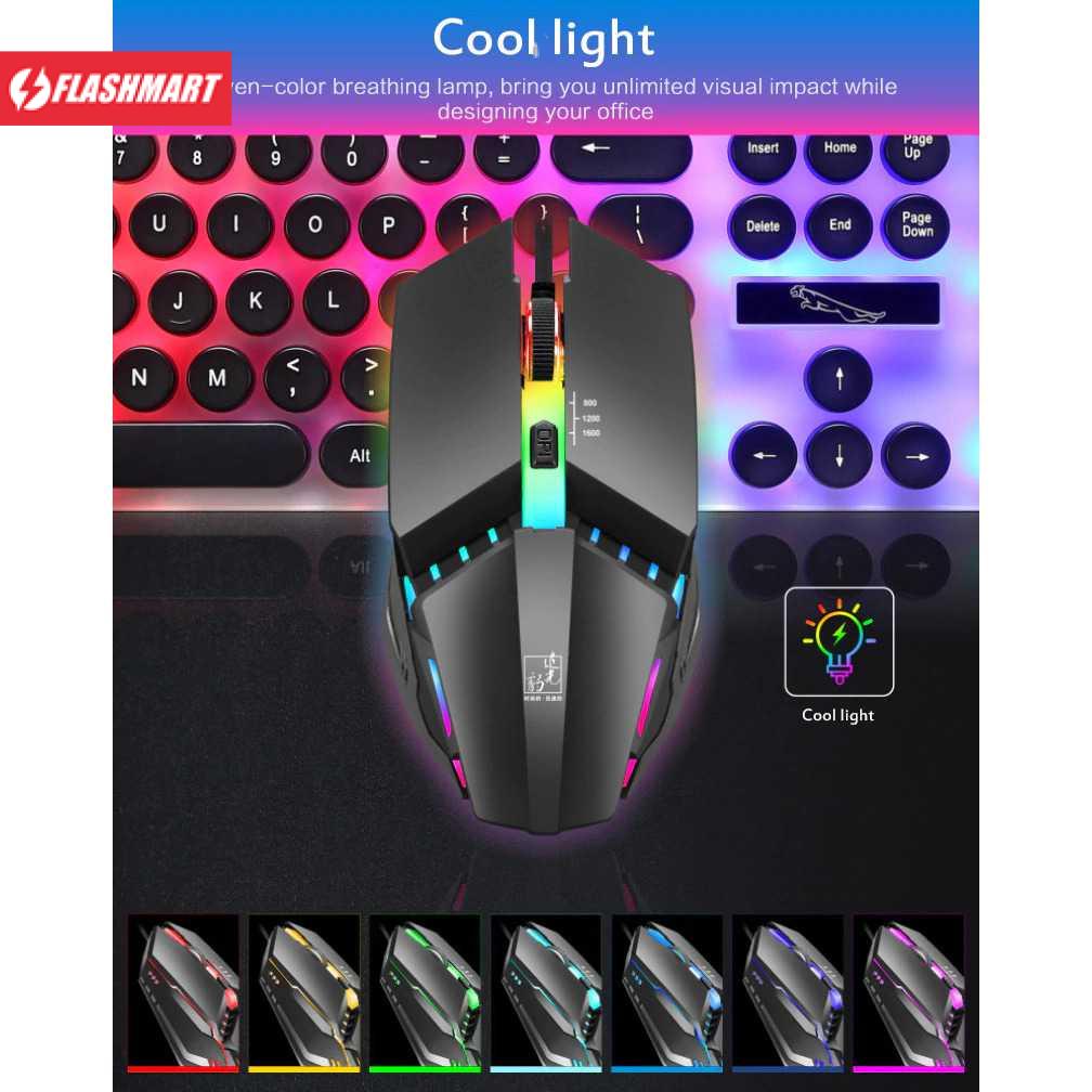 Flashmart Centechia Mouse Gaming LED RGB 1600 DPI - K3