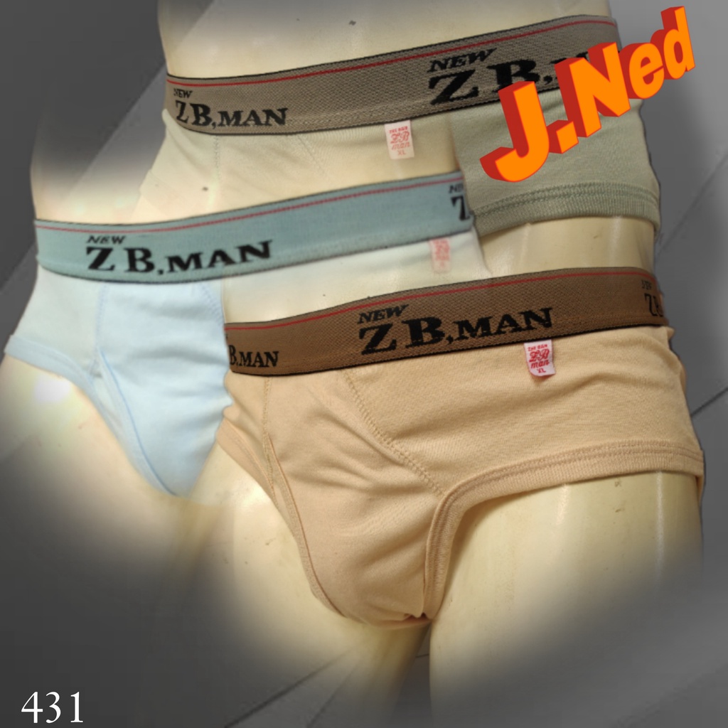 J431T HARGA 3 PCS Celana dalam Pria - Men Underwear - ZB  Man - Murah Berkualitas