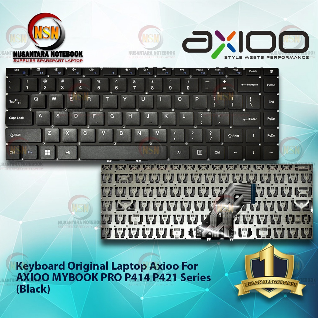 Keyboard Original Laptop AXIOO MYBOOK PRO P414 P421 (Black)