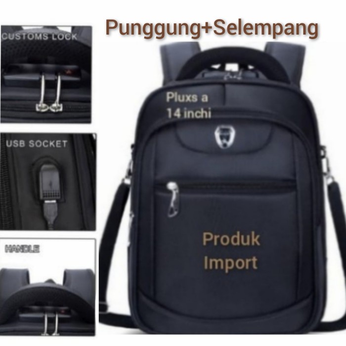 Tas Ransel Pria Tas ransel pria Produk impor bermutu - pluxs a(N7B9) tas ransel pria original 100% R