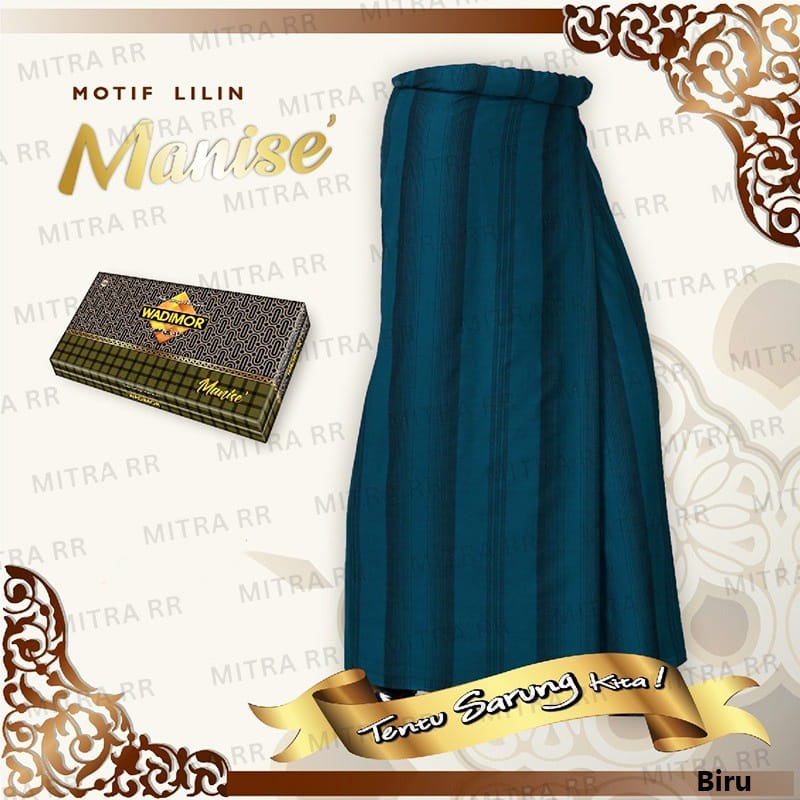 Sarung Wadimor Manise Lilin Motif Garis | Sarung Wadimor Tenun Dewasa Original