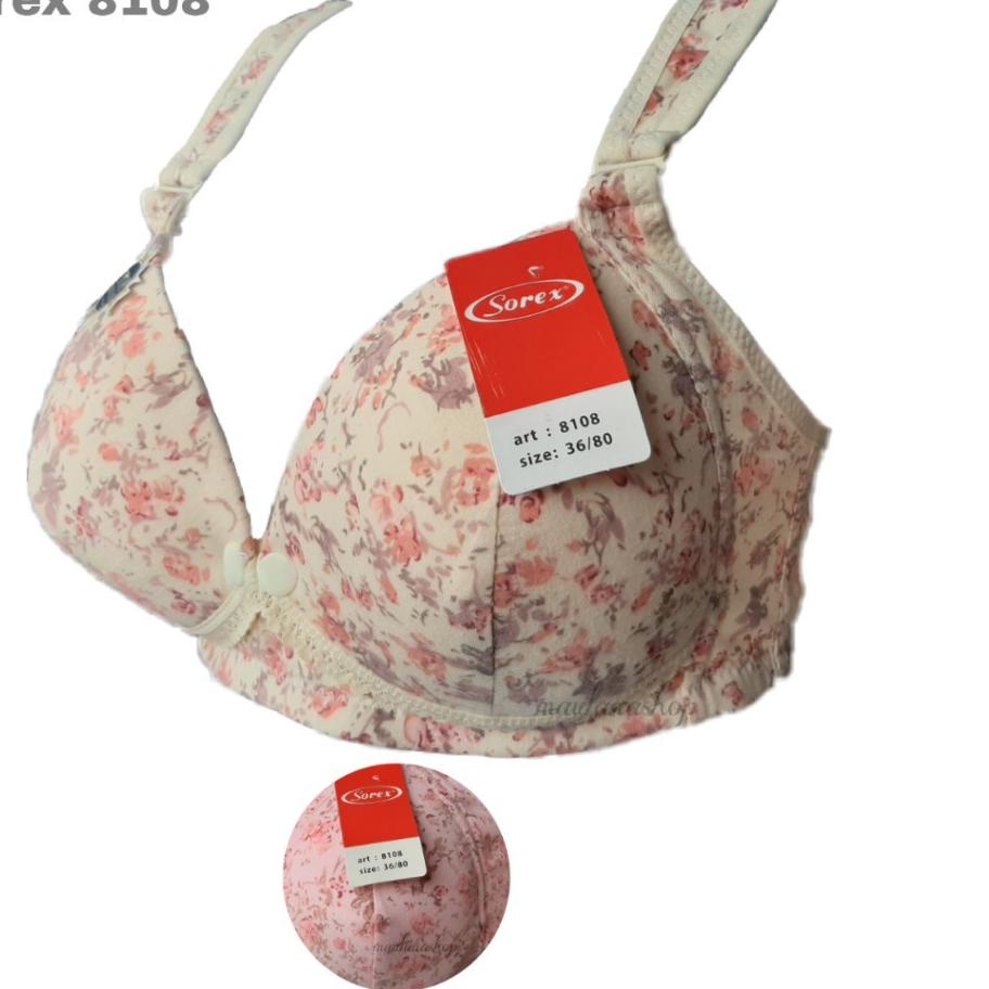 Bh sorex 8108 | bra menyusui sorex busa tanpa kawat kancing 3