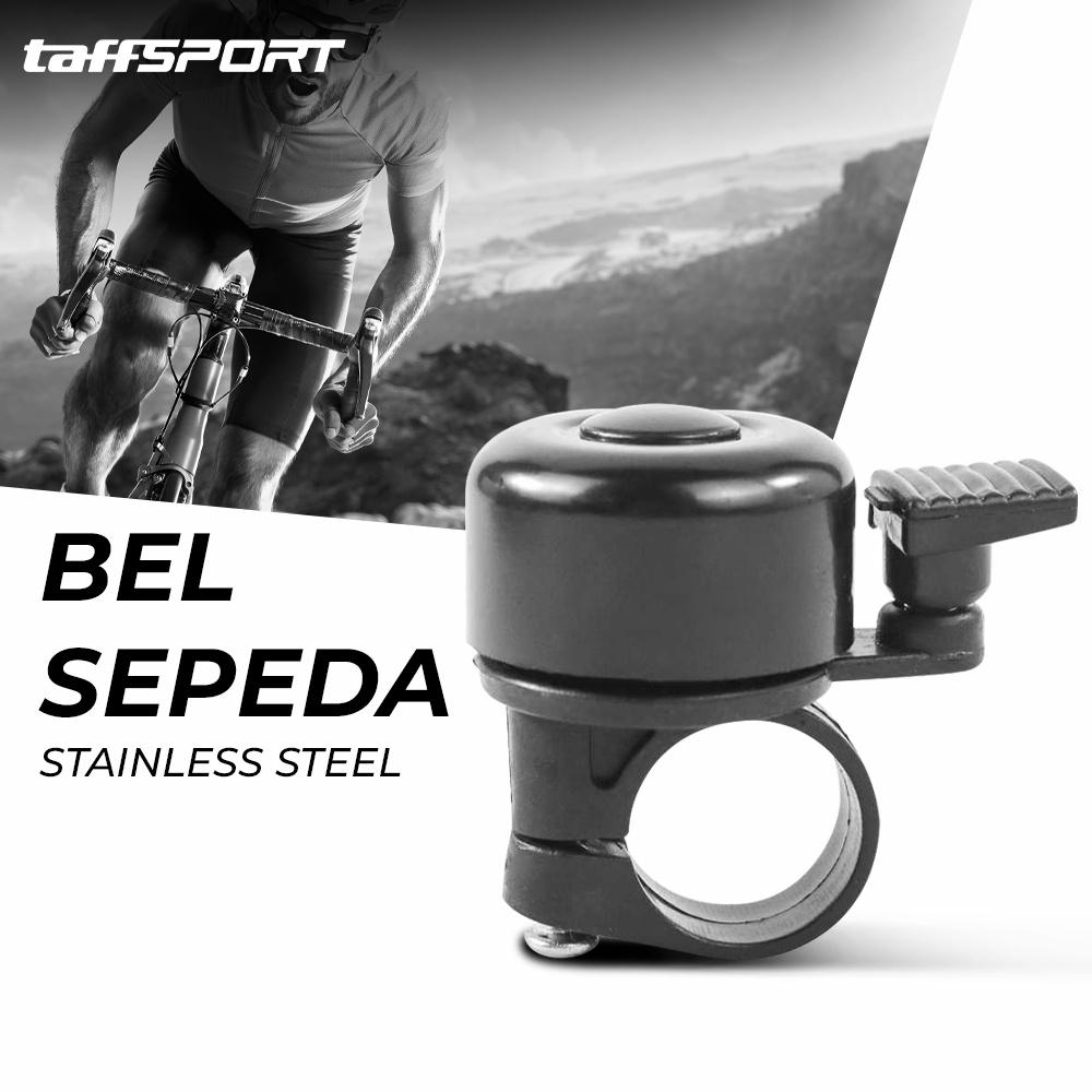 Bell Sepeda Stainless Steel Safety Cycling Horn - CQC - 7RSE0TBK Black