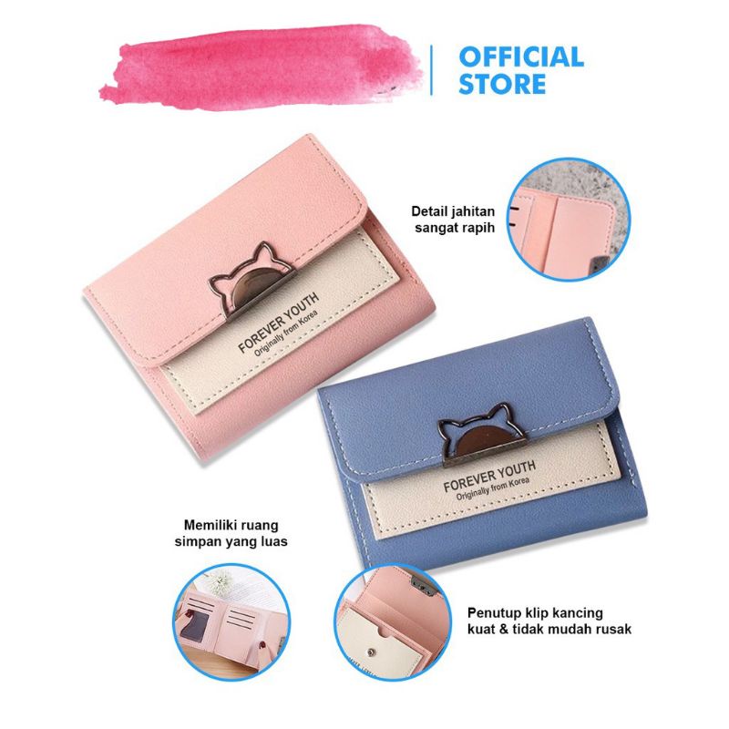 Dompet Lipat Wanita AK1001 Dompet Mini Lipat Wanita Design
