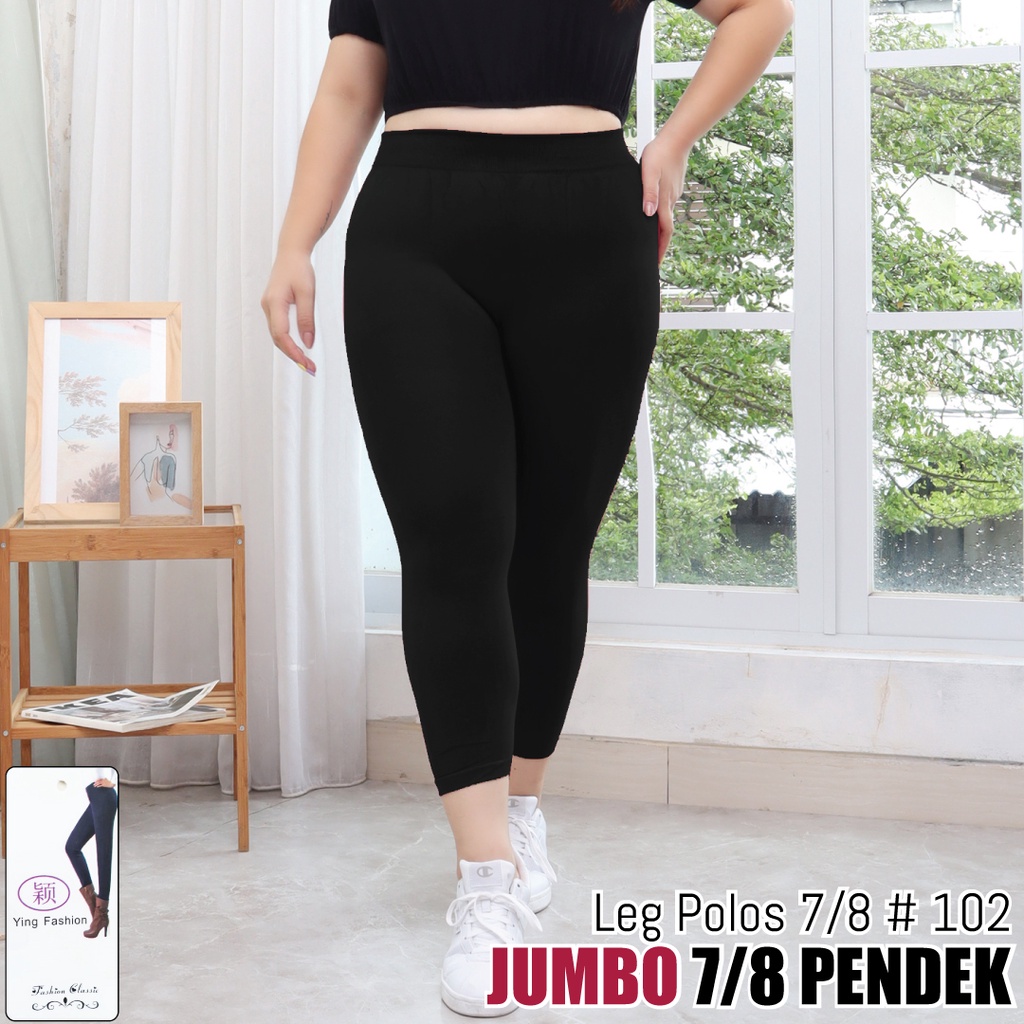 Legging Polos Jumbo Pendek 102 / Legging Import Jumbo / Legging Wanita Jumbo / Legging Premium Import wanita / Legging pendek wanita / ying fashion