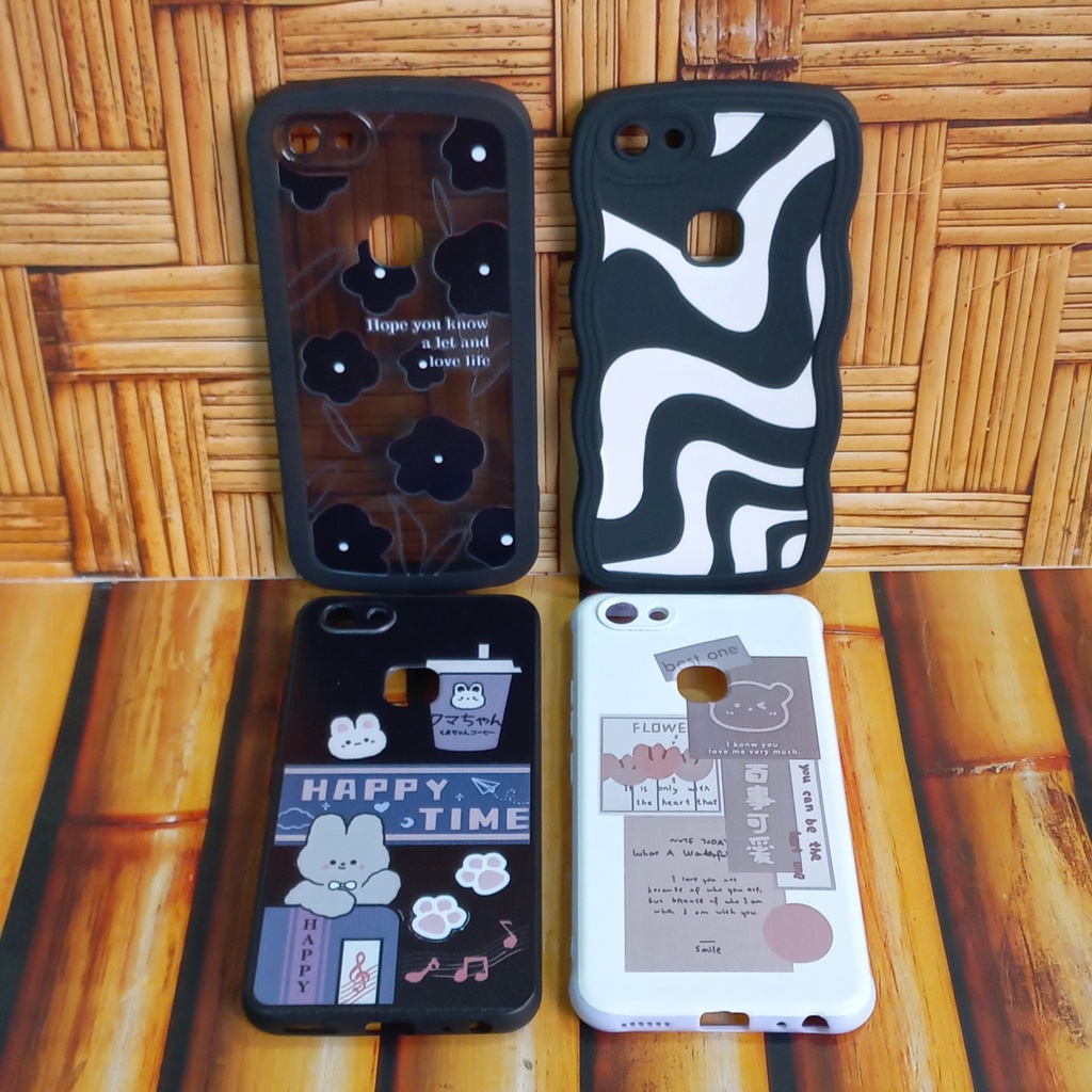 Case Vivo 1802 Softcase Black & White Motif Love Vivo Y83