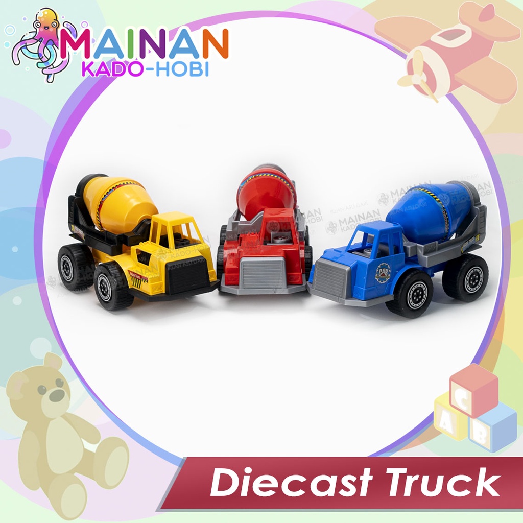 KADO MAINAN MOTORIK ANAK MINIATUR DIECAST MOBIL TRUCK KONSTRUKSI TRUK MOLEN