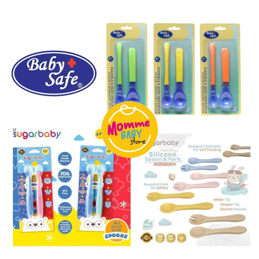 Sendok Bayi Indikator Baby Safe dan Sugar Baby Flexy &amp; Heat Indicator Spoon BS350