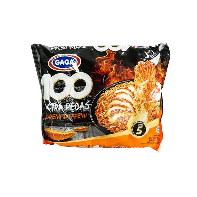 

GAGA 100 EXTRA PEDAS GORENG JALAPENO 85 GR