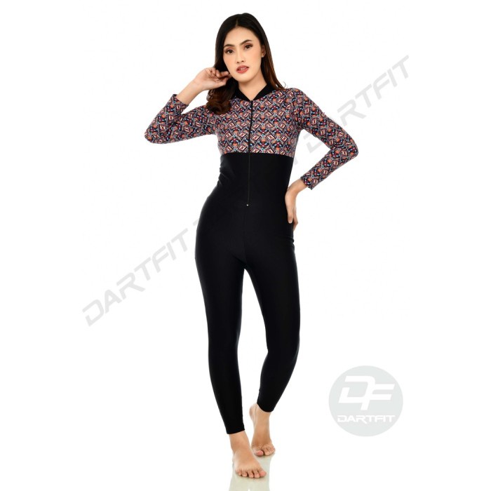 Baju Renang Wanita Baju renang wanita dewasa/diving selam panjang motif (LAPIS CUP BH) - BATIK ORANG