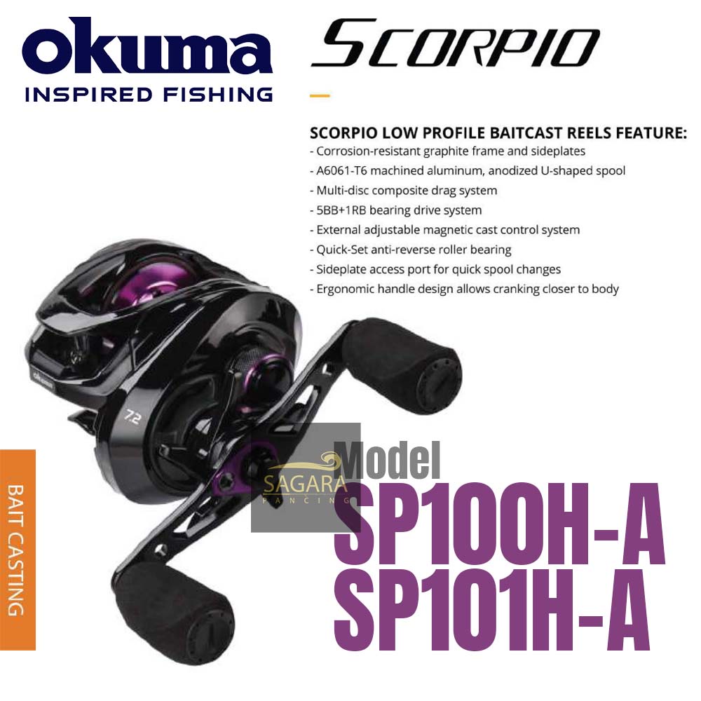 Reel Okuma Scorpio Reel BC Reel Bait Casting Reel Pancing